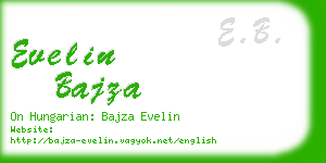 evelin bajza business card